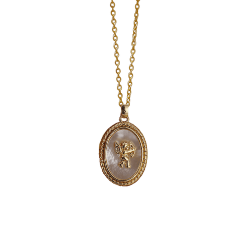 Cherub Coin Necklace