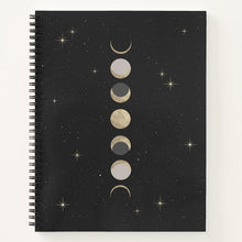 Load image into Gallery viewer, Moon Phase Spiral Notebook - Terra Soleil
