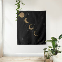 Load image into Gallery viewer, Phases of the Moon Tapestry - Terra Soleil