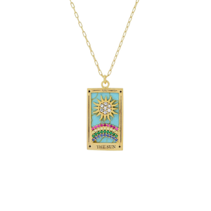 The Lovers Tarot Card Necklace