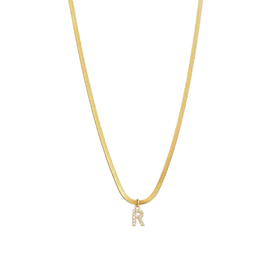 The Snake Initial Necklace