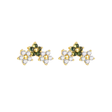 Load image into Gallery viewer, Dangling Pear Moss Agate Earrings - Terra Soleil