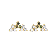 Load image into Gallery viewer, Dangling Pear Moss Agate Earrings - Terra Soleil