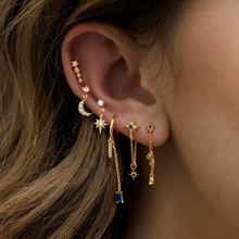 Load image into Gallery viewer, Blue Dangle Earrings - Terra Soleil