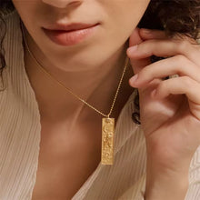 Load image into Gallery viewer, Zafira Zodiac Cartouche Necklace - Terra Soleil