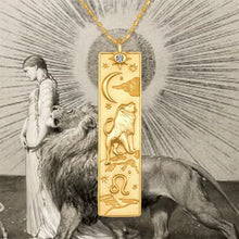 Load image into Gallery viewer, Zafira Zodiac Cartouche Necklace - Terra Soleil