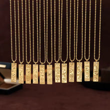 Load image into Gallery viewer, Zafira Zodiac Cartouche Necklace - Terra Soleil