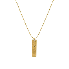 Load image into Gallery viewer, Zafira Zodiac Cartouche Necklace - Terra Soleil