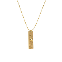 Load image into Gallery viewer, Zafira Zodiac Cartouche Necklace - Terra Soleil