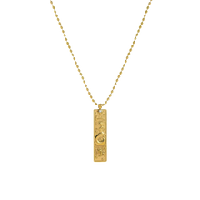 Load image into Gallery viewer, Zafira Zodiac Cartouche Necklace - Terra Soleil