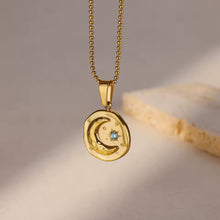 Load image into Gallery viewer, Golden Night Pendant Necklace - Terra Soleil