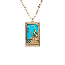 Load image into Gallery viewer, The World Tarot Card Necklace