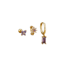 Load image into Gallery viewer, Lumi Periwinkle Earrings Set - Terra Soleil