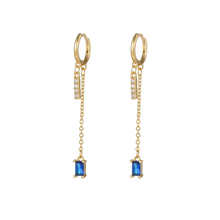 Load image into Gallery viewer, Blue Dangle Earrings - Terra Soleil
