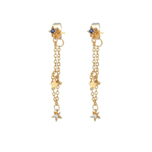 Load image into Gallery viewer, Blue Dangle Earrings - Terra Soleil