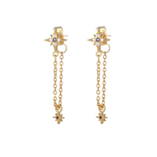 Load image into Gallery viewer, Blue Dangle Earrings - Terra Soleil
