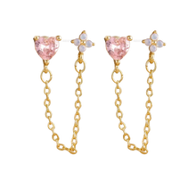 Load image into Gallery viewer, Rose Moon Earrings - Terra Soleil