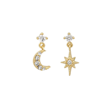 Load image into Gallery viewer, Blue Dangle Earrings - Terra Soleil