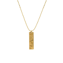 Load image into Gallery viewer, Zafira Zodiac Cartouche Necklace - Terra Soleil
