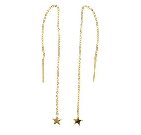 Star Threader Earrings