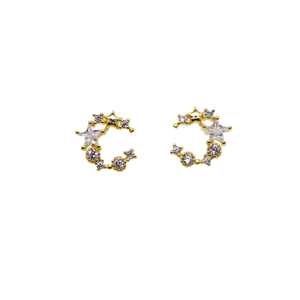 The Pearl Moon Stud Earrings - Terra Soleil