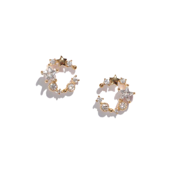 The Pearl Moon Stud Earrings - Terra Soleil