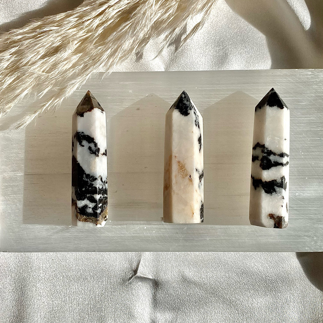 Zebra Stone Crystal Point