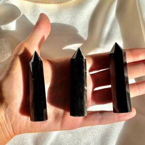 Obsidian Crystal Point