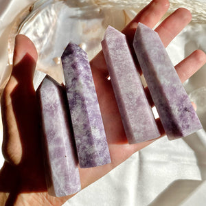 Purple Kunzite Crystal Point