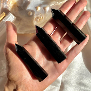 Obsidian Crystal Point