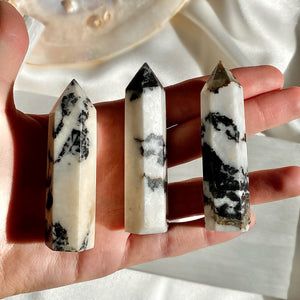 Zebra Stone Crystal Point