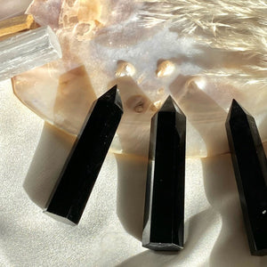 Obsidian Crystal Point