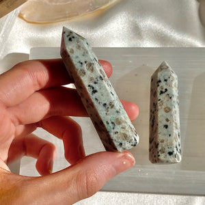 Dalmation Jasper Crystal Point