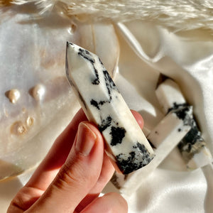 Zebra Stone Crystal Point