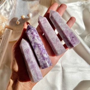 Purple Kunzite Crystal Point