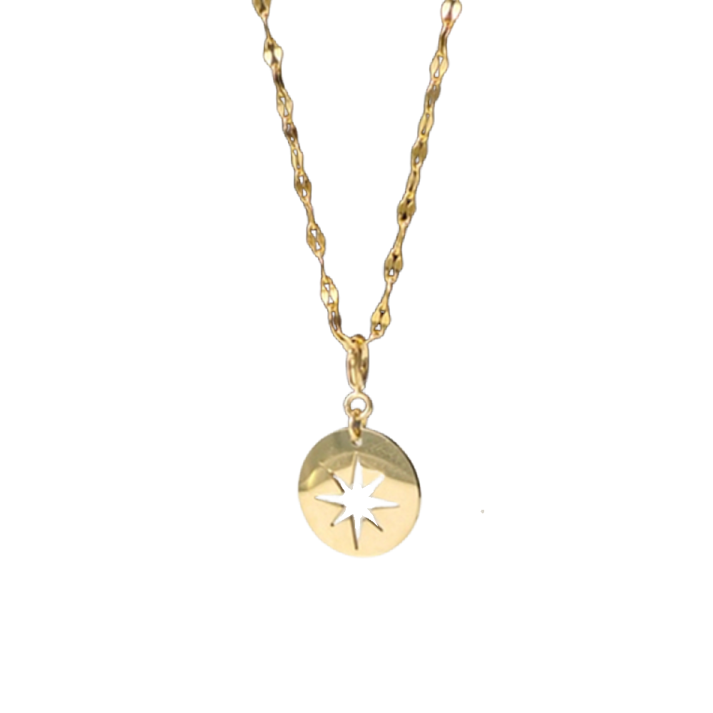 North Star Cutout Necklace