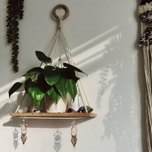 Load image into Gallery viewer, Bamboo Macrame Knotted Shelf - Terra Soleil