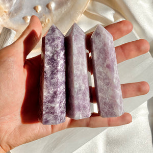 Purple Kunzite Crystal Point