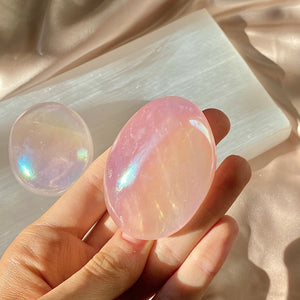 Angel Aura Rose Palm Stone