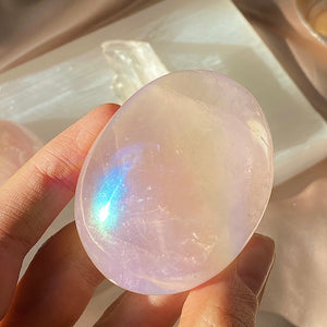 Angel Aura Rose Palm Stone