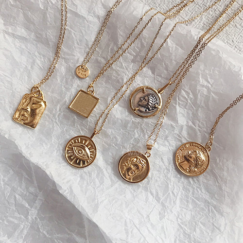 Coin Pendant Necklaces - Terra Soleil