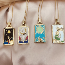 Load image into Gallery viewer, The Lioness Tarot Card Necklace