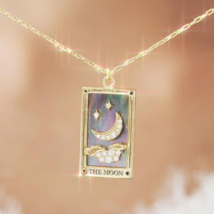 The Moon Tarot Card Necklace