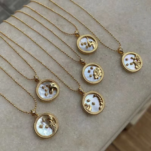 Load image into Gallery viewer, Pearl Zodiac Necklace