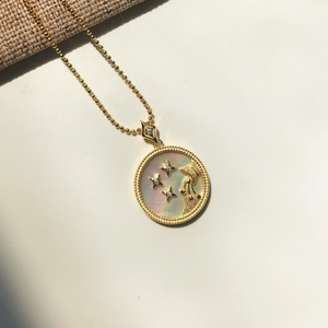 Pearl Zodiac Necklace