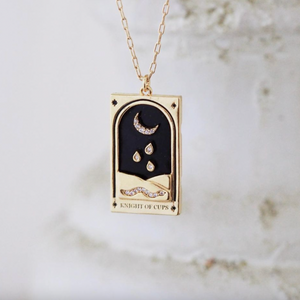 The Moon Tarot Card Necklace