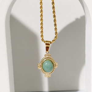 Oval Pendant Necklace