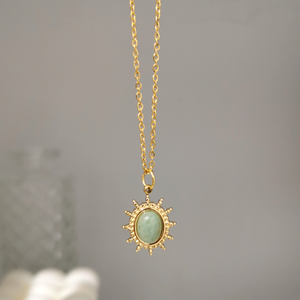 Oval Pendant Necklace