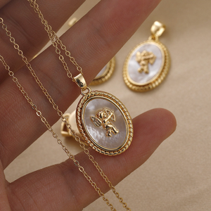 Cherub Coin Necklace