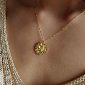 Lion's Mane Coin Necklace - Terra Soleil
